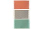 DKD Home Decor Set de 3 Toallas Boracay 100x180 cm Dorado, Verde, Beige y Coral