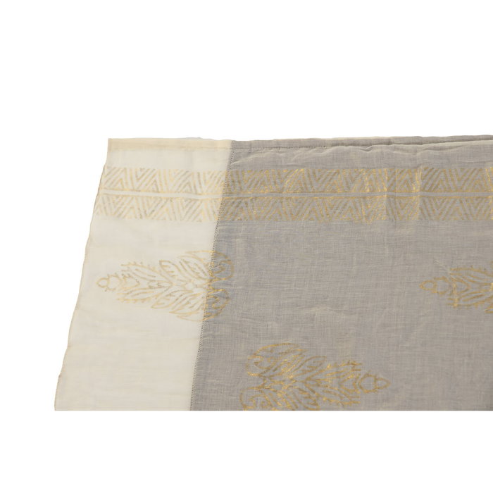 DKD Home Decor Set de 3 Toallas Boracay 100x180 cm Dorado, Verde, Beige y Coral