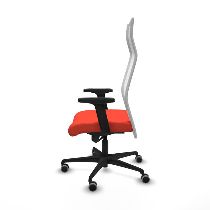 PIQUERAS Y CRESPO Sillón Albacete Mecanismo Sincro Tela Naranja y Malla Blanca PIQUERAS Y CRESPO Sillón Albacete Mecanismo Sincro Tela Naranja y Malla Blanca