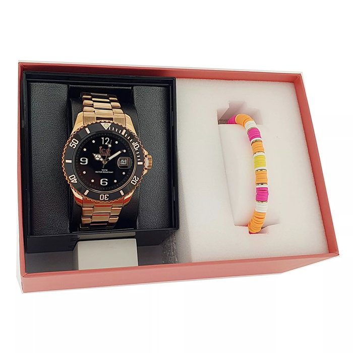 Ice Reloj 020909 Rosa con Esfera Negra