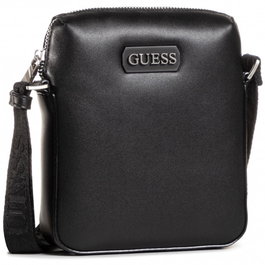 Dan, Titular del documento, Bolso bandolera de cuero, Negro, Mini, Para hombres