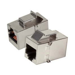 EFB Elektronik Adaptador de inserción Keystone RJ45 STP Cat.5e, Acero inoxidable