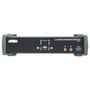 ATEN Switch KVM USB 3.1 Gen 1 de 2 puertos para 4K DisplayPort 1.2 con Audio y Cables incluidos (KVMP)
