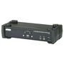 ATEN Switch KVM USB 3.1 Gen 1 de 2 puertos para 4K DisplayPort 1.2 con Audio y Cables incluidos (KVMP)
