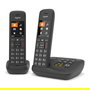 Gigaset C575A Duo Teléfono Inalámbrico DECT Analógico con 2 Manos Libres, Pantalla TFT a Color, Agenda para 200 Contactos y Despertador - Negro