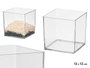 GIFTDECOR Jarrón Aparenza Cuadrado Acrílico 12x12cm Transparente