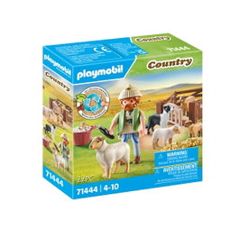 Playmobil Pastor con rebaño de ovejas Country 71444 - Juguete de rol +4 años