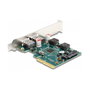 DeLOCK Tarjeta PCI Express x4 a 2 x USB 10 Gbps Tipo-A Perfil Bajo