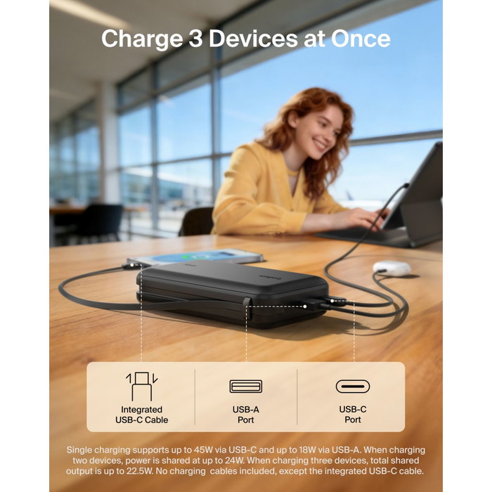 Belkin BoostCharge Powerbank PD45 20000mAh Negro BPB036hqBK Belkin BoostCharge Powerbank PD45 20000mAh Negro BPB036hqBK