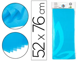 Liderpapel Papel de seda Celeste 52x76cm (5 hojas)