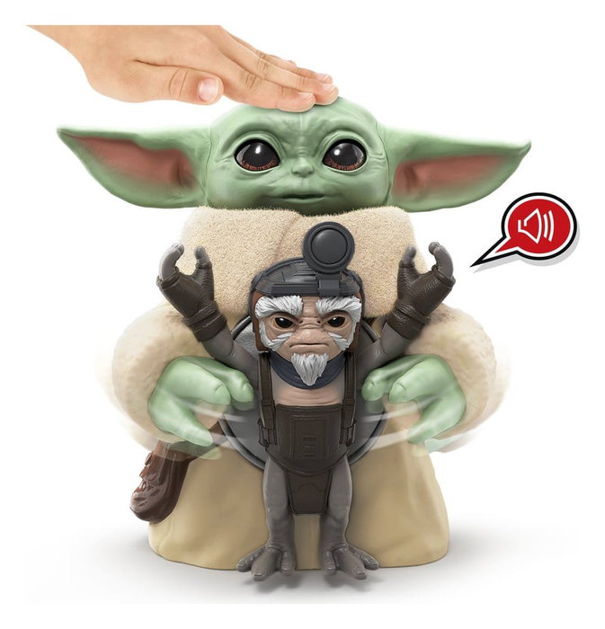 Hasbro Star Wars: The Mandalorian & Grogu Figura Electrónica Grogu Abrazador & Anzellano 17 cm