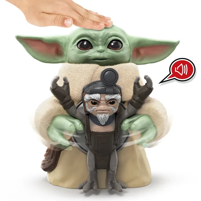 Hasbro HASG25305L0 Figura Electrónica Grogu Hugs de 6.5 cm - Anzellan - Juguete Star Wars The Mandalorian para Niños +4 Años