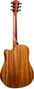 LAG Guitarra Acústica Hyvibe H2 Dreadnought Cutaway Electroacústica Tapa Maciza Cedro con Electrónica HyVibe H2