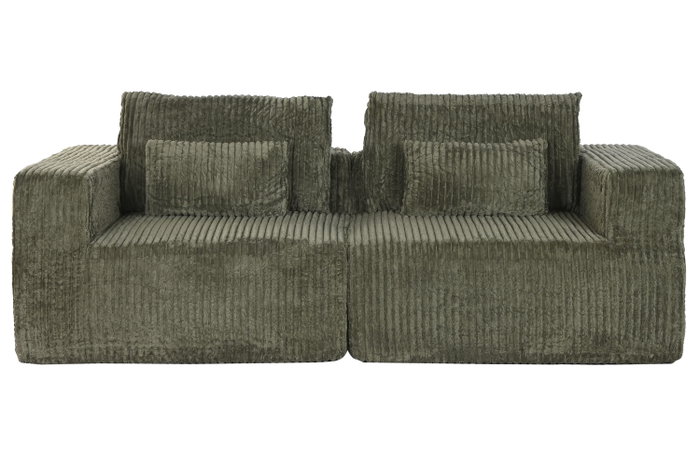 DKD Home Decor Sofá Scandi Verde 220 x 158 x 91 cm Poliéster Foam