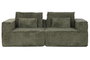 DKD Home Decor Sofá Scandi Verde 220 x 158 x 91 cm Poliéster Foam