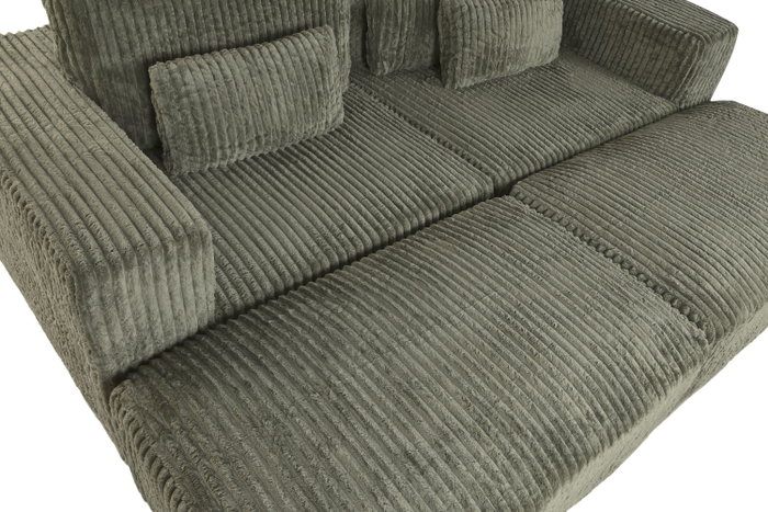 DKD Home Decor Sofá Scandi Verde 220 x 158 x 91 cm Poliéster Foam