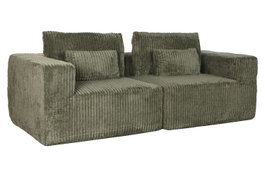 DKD Home Decor Sofá Scandi Verde 220 x 158 x 91 cm Poliéster Foam