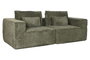 DKD Home Decor Sofá Scandi Verde 220 x 158 x 91 cm Poliéster Foam