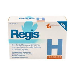 GLOBAL REMEDIATION Regis H Suplemento para el Hígado con Cardo Mariano y Agrimonia 60 Comprimidos