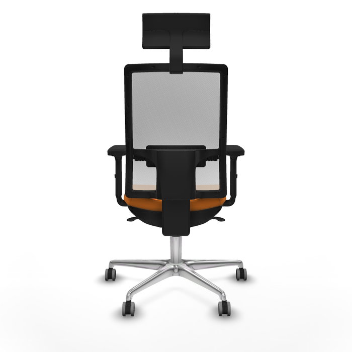 PIQUERAS Y CRESPO Silla de oficina Horna con mecanismo Sincro, color Naranja y Blanco PIQUERAS Y CRESPO Silla de oficina Horna con mecanismo Sincro, color Naranja y Blanco