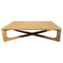 DKD Home Decor Antik china top Mesa Centro Natural Olmo macizo 109 x 41 x 170 cm