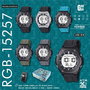 GBody Reloj Digital para Hombre LCD con Luz LED Blanca y Resistencia al Agua WR30, Incluye Estuche