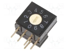 Aratas (Formerly Omron Components) Conmutador de código DEC/BCD 10 posiciones THT