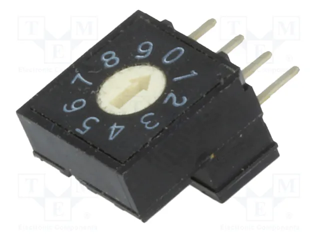 Aratas (Formerly Omron Components) Conmutador de código DEC/BCD 10 posiciones THT Aratas (Formerly Omron Components) Conmutador de código DEC/BCD 10 posiciones THT