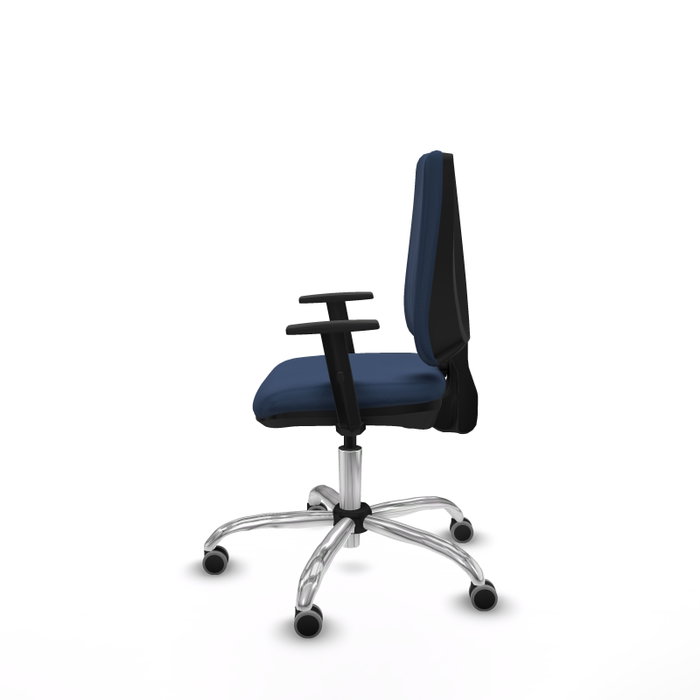 PIQUERAS Y CRESPO Silla de oficina Elche Azul marino con Brazos 1D PIQUERAS Y CRESPO Silla de oficina Elche Azul marino con Brazos 1D