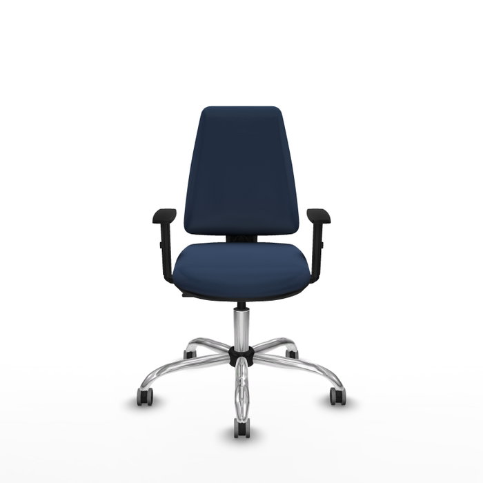 PIQUERAS Y CRESPO Silla de oficina Elche Azul marino con Brazos 1D PIQUERAS Y CRESPO Silla de oficina Elche Azul marino con Brazos 1D