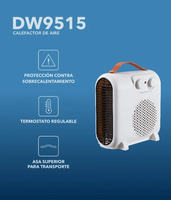 DAEWOO Calefactor Termoventilador DW9515 2000W