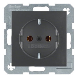Berker 41431606 SCHUKO-Steckdose alu Antracita