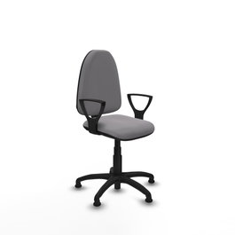 PIQUERAS Y CRESPO Silla de oficina Aýna Gris con Brazos Fijos