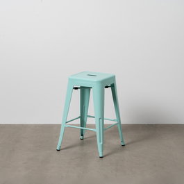 Taburete Turquesa Metal Dallas 42 X 42 X 61,20 cm (Set de 4)