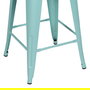 Taburete Turquesa Metal Dallas 42 X 42 X 61,20 cm (Set de 4)