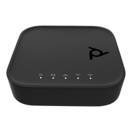 Poly ATA 402 Adaptador VoIP - 2 Puertos FXS, Open SIP, G.711a/OPUS, Negro - Con Alimentador y Certificaciones FCC/CE