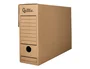 Liderpapel Caja Archivo Definitivo Folio Cartón Reciclado 325g/m2 Lomo 100 mm Kraft 365x100x251 mm