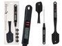 Kinvara Espatula Silicona con Pincho de Temperatura Negra 32.5x2.5x9 cm (Set de 6)
