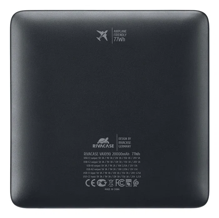 Rivacase Power bank USB 20000mAh VA1090
