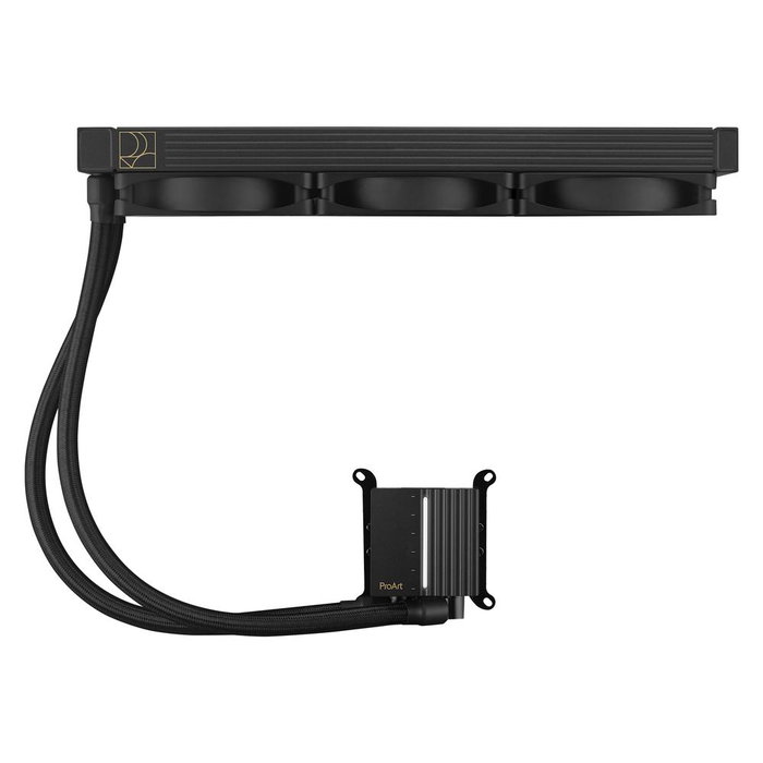 Asus ProArt LC 360 - Kit de Refrigeración Líquida AIO para CPU, Radiador 360mm, 3 Ventiladores, Compatible con Intel LGA1700/1200 y AMD AM5/AM4, Negro