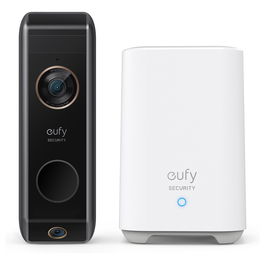 EUFY E8213 Timbre Inalambrico Negro Blanco Dual Motion Detection Hogar 16GB 2560 x 1920 Pixeles