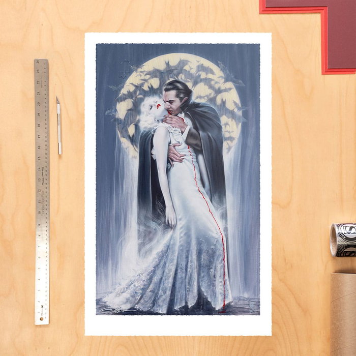 Dracula Litografia The Kiss by Olivia De Berardinis 70 x 43 cm - sin marco