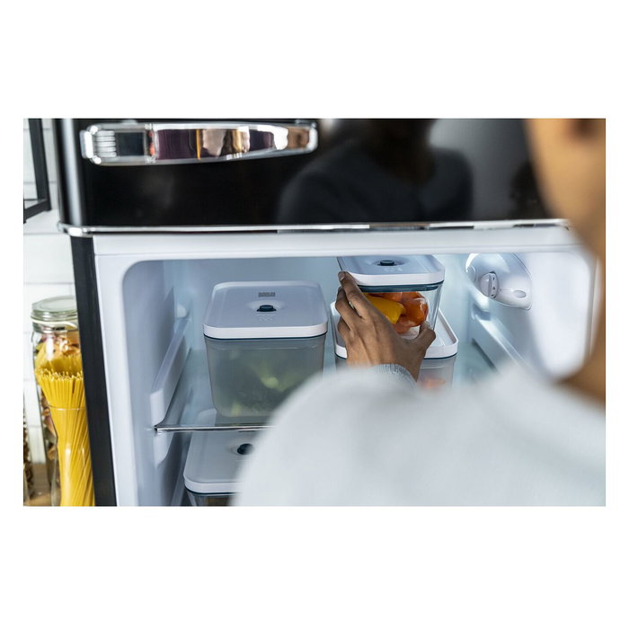 ZWILLING 36815-019-0 Fresh&Save Quick Set La Mer - Envasadora al Vacío Automática con Recipientes de Vidrio, Sellado al Vacío, 110-240V, Azul, Incluye Bolsas y Rollo