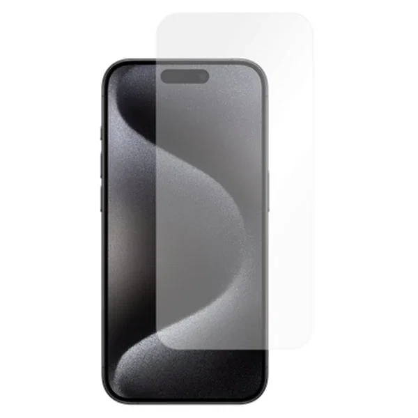 Just in Case 8132154 Protector de Pantalla de Vidrio Templado 9H para iPhone 15 Pro, Transparente, Resistente a Impactos y Rayones, 1 Unidad