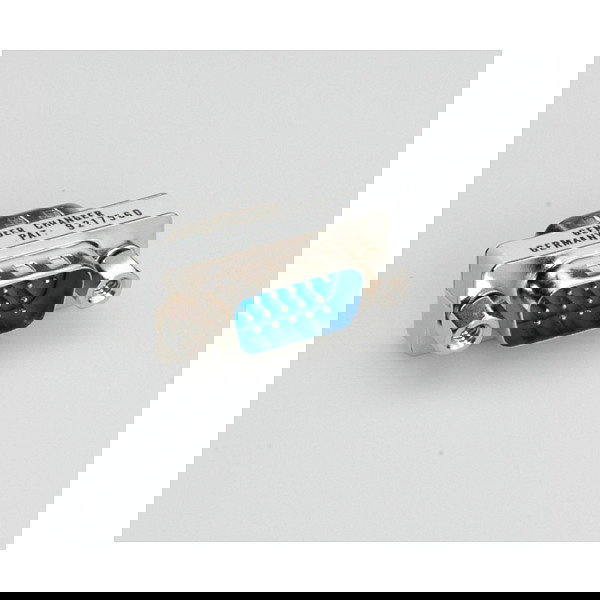 ROLINE Adaptador Mini VGA Macho a Macho, Conector HD 15 pines, Plata - 12 x 30 x 17 mm