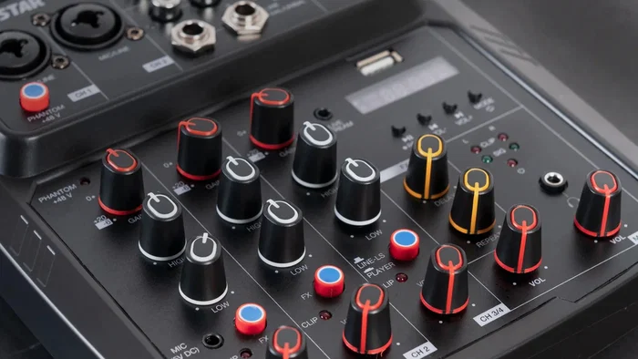 Fonestar MIX-4LIVE Mezclador de DJ 4 canales con Bluetooth