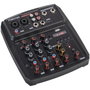 Fonestar MIX-4LIVE Mezclador DJ 4 Canales Negro