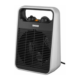 Unold 86106 Calefactor Eléctrico Negro y Plata