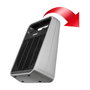 Unold 86106 Calefactor Eléctrico Negro y Plata