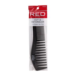 Red Kiss Peine Desenredante Detangler Comb, Color Rojo